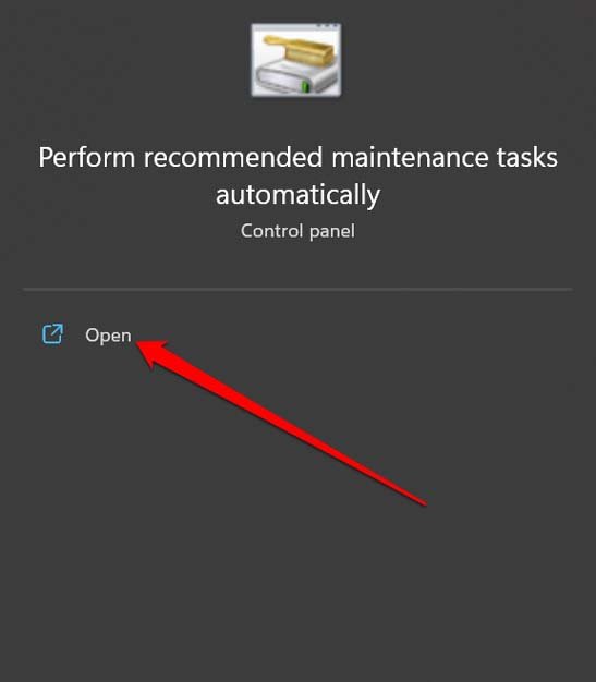 open system maintenance tool Windows