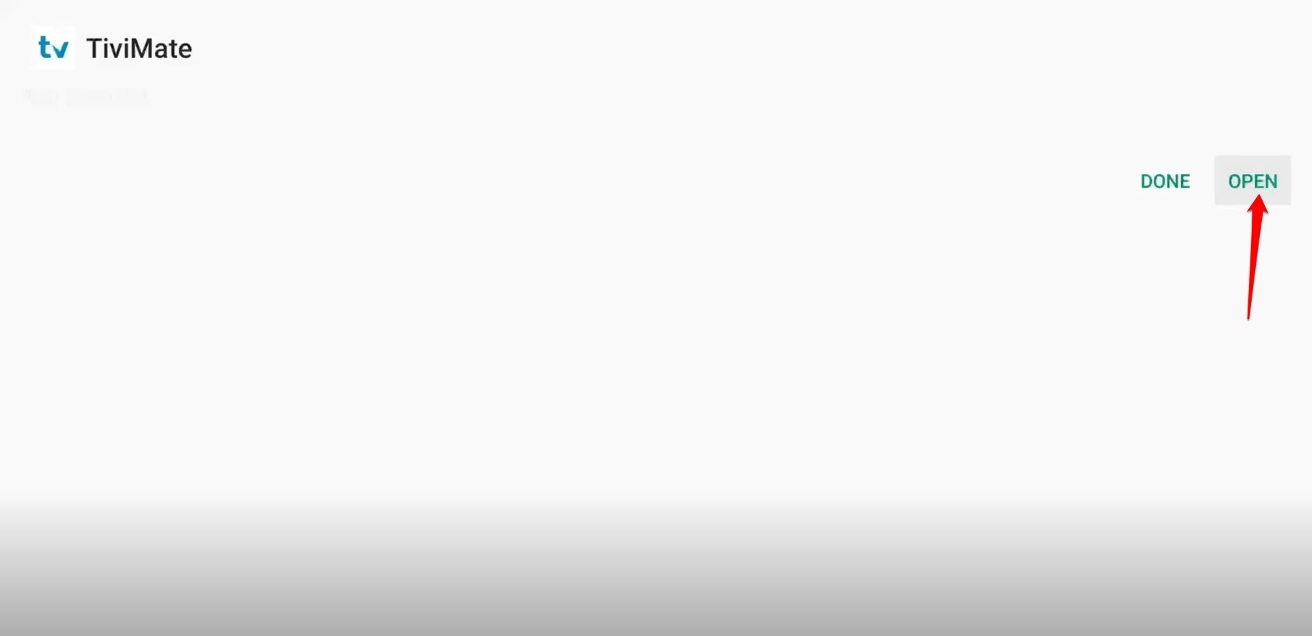 open tivimate app on Firestick