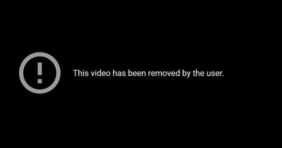 Why is YouTube Showing Video Deleted Error?