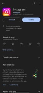 Update Instagram App