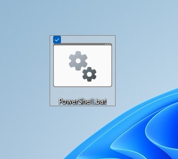 powershell admin batch file
