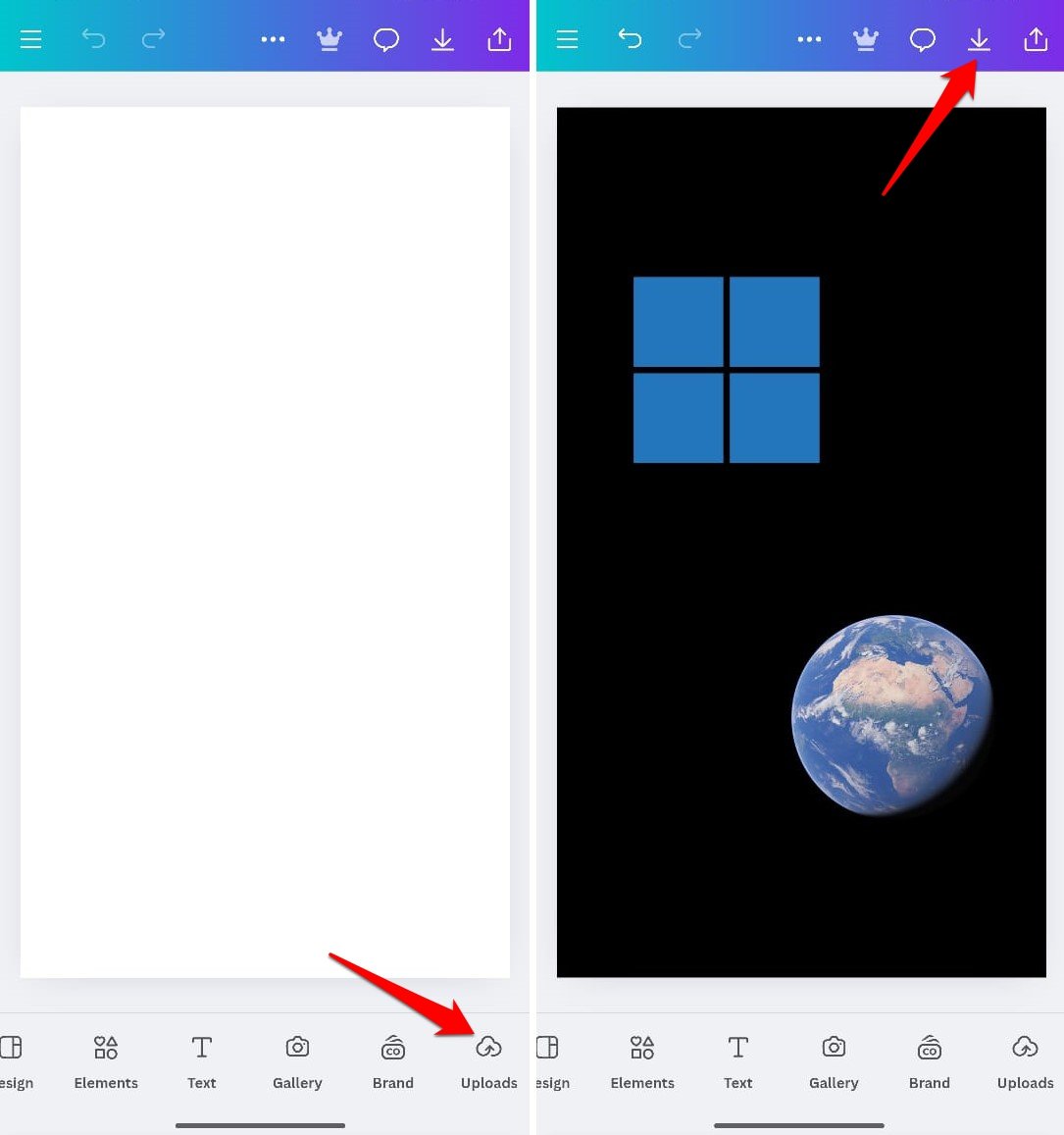 put one image over another in Canva for Instagram story