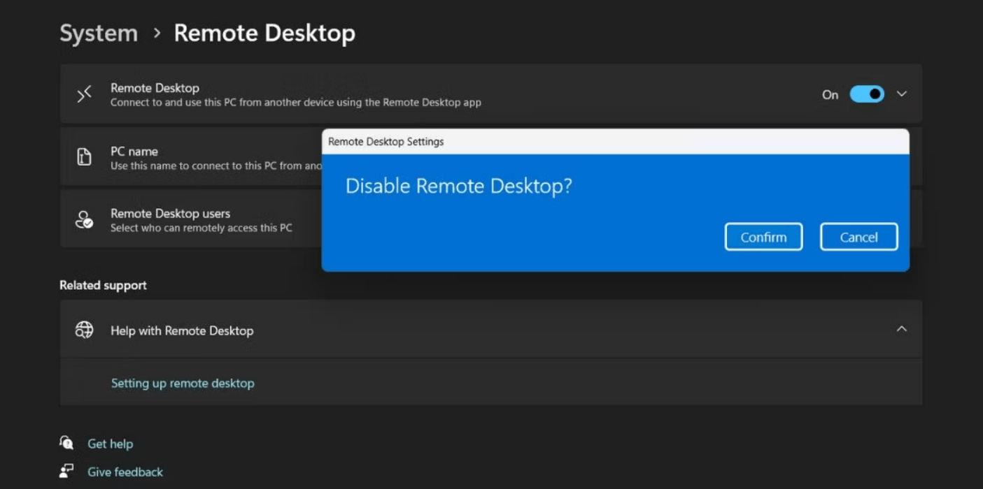 How to Disable Remote Desktop on Windows 11? 1