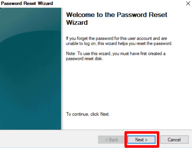 Password Reset Wizard