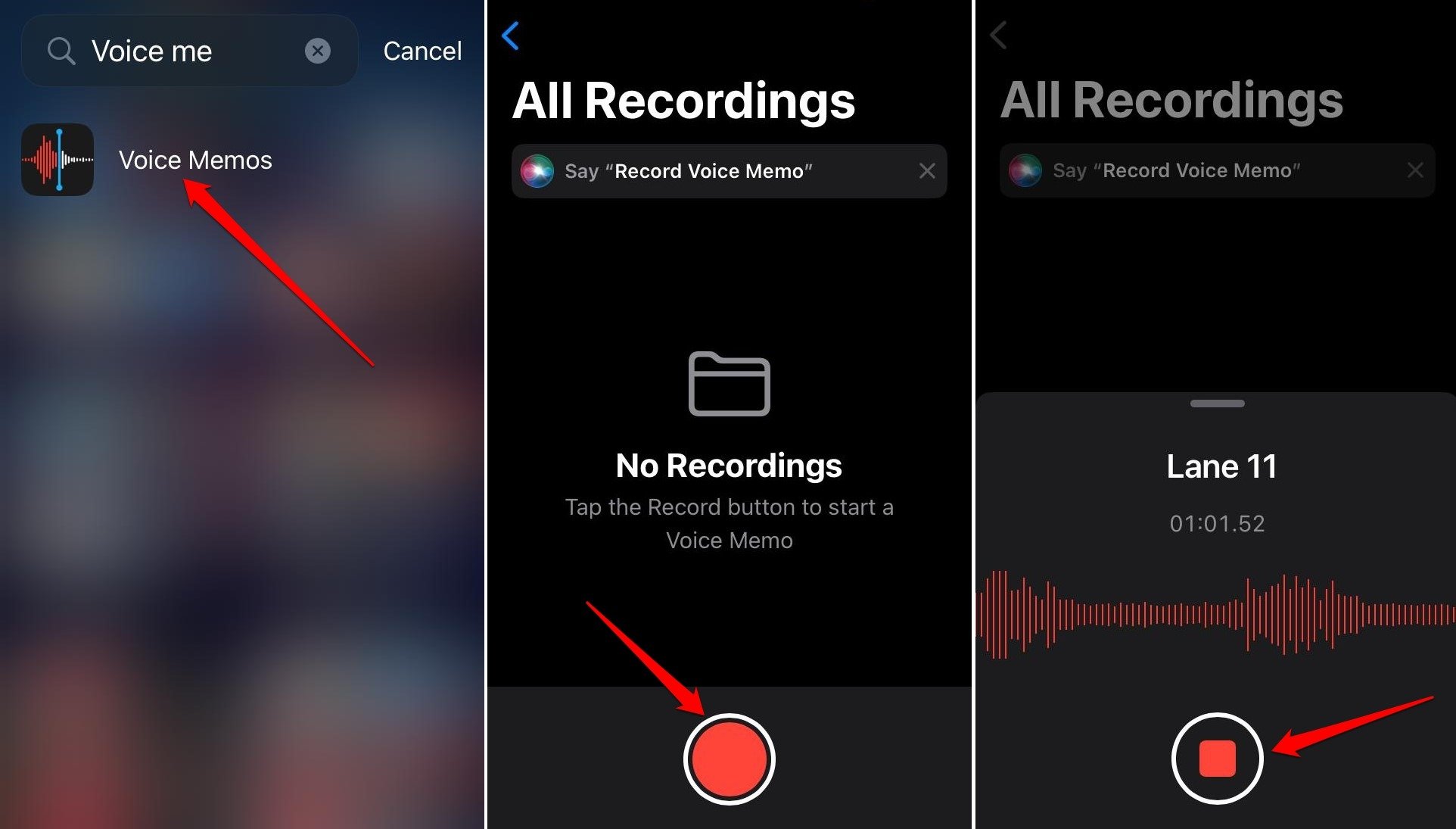 record a call on iPhone using Voice Memos app