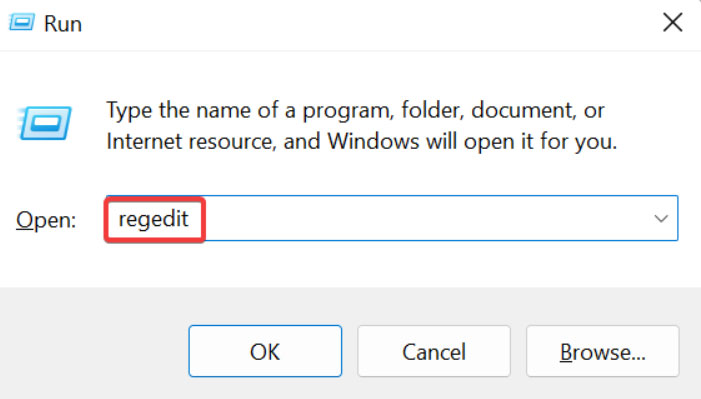 Disable Via Windows Registry