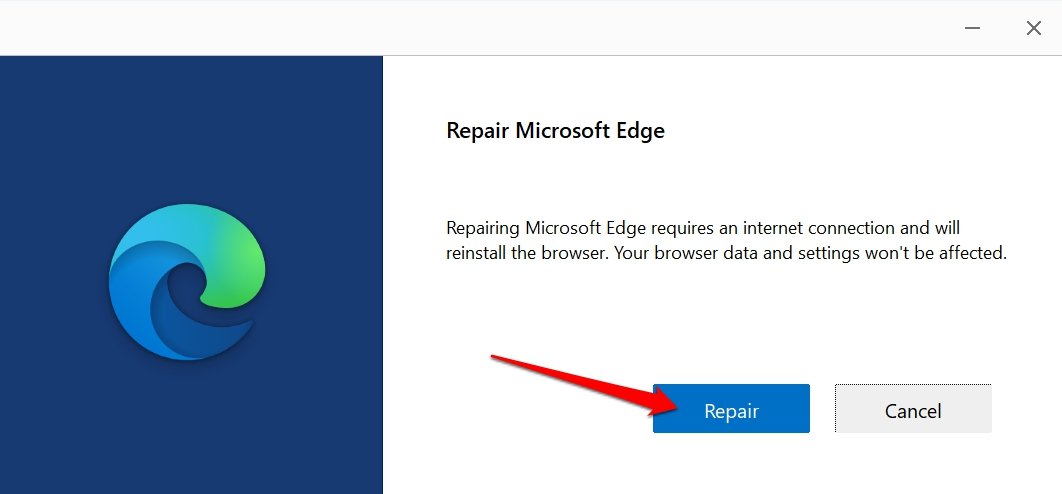 repair microsoft Edge