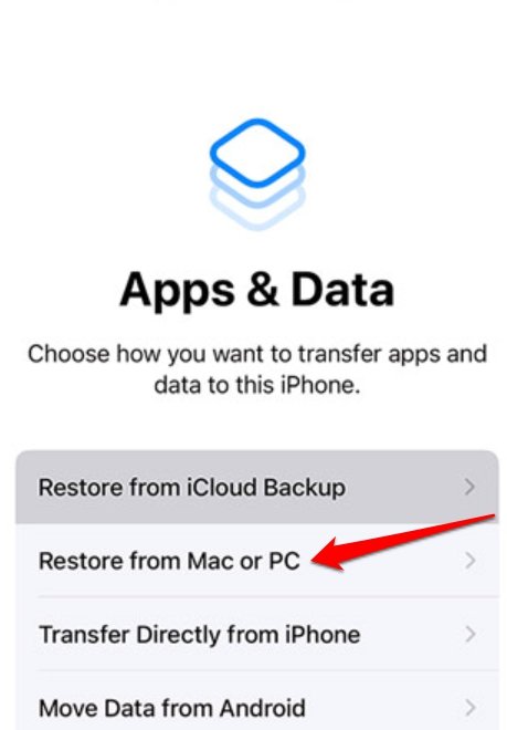 restore iTunes backup on iPhone to recover deleted call history