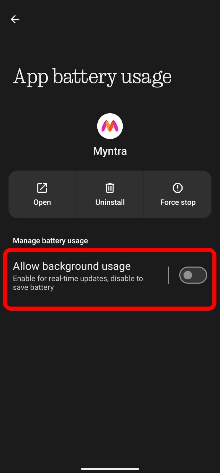 restrict android app background usage