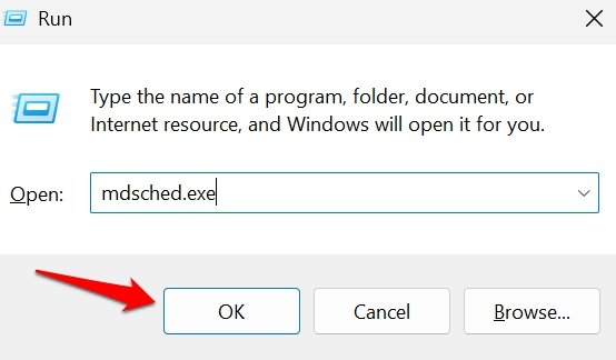 run memory diagnostic tool Windows 11