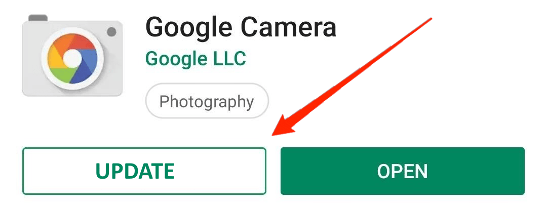 Update Google Camera App