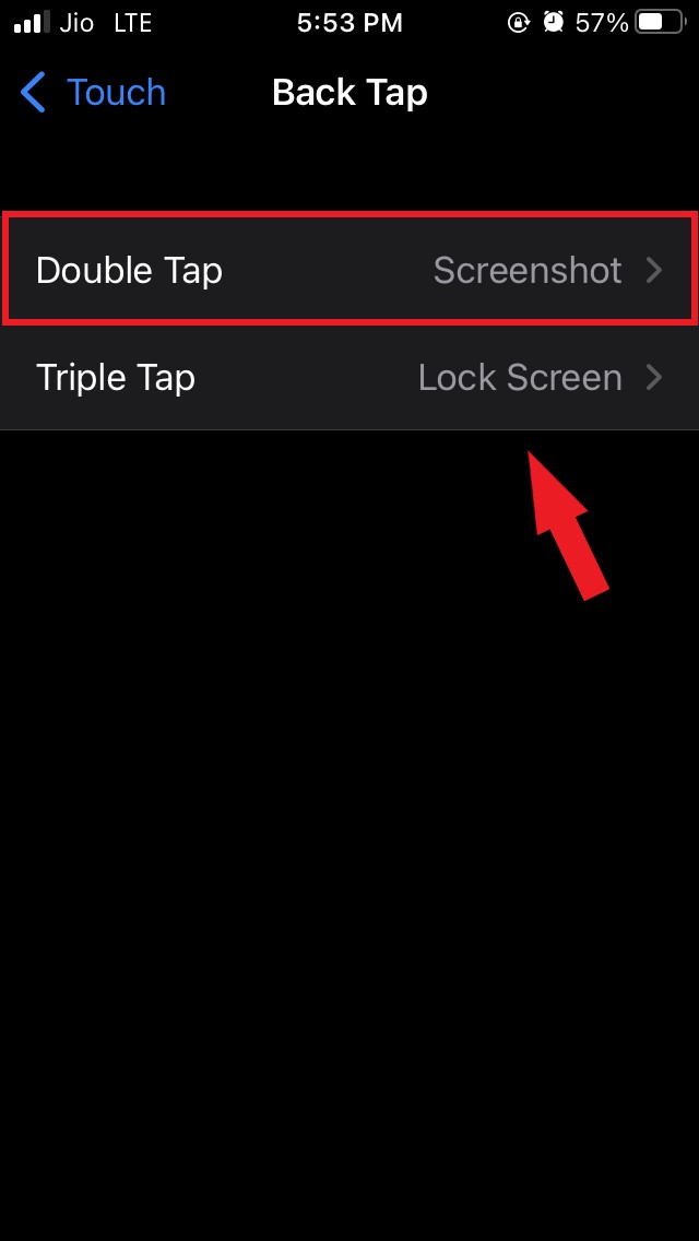 select double tap or triple tap