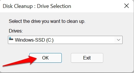 select the drive