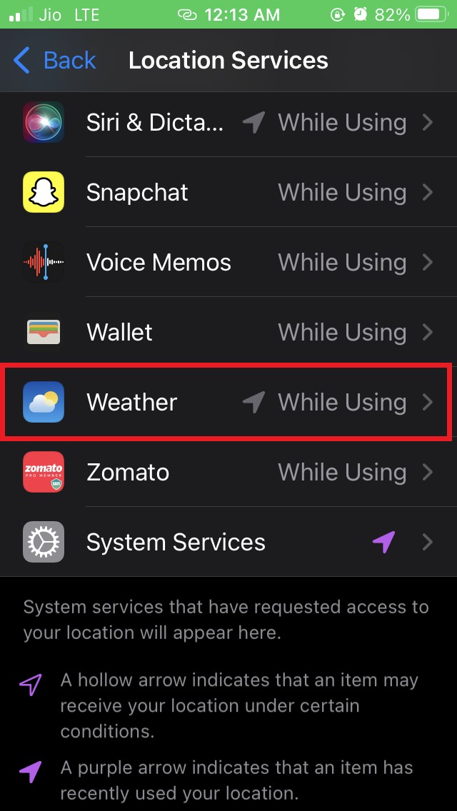 select weather app