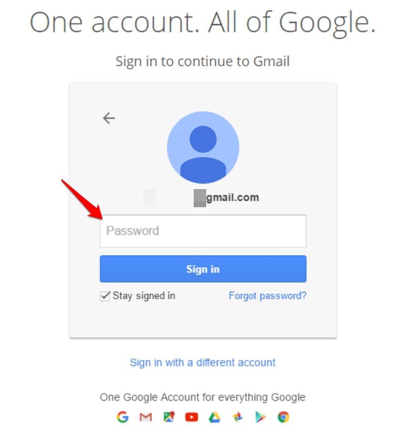 sign into Gmail account