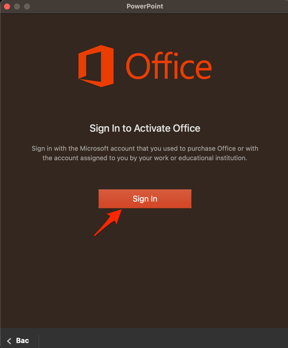 sign in with your Microsoft account