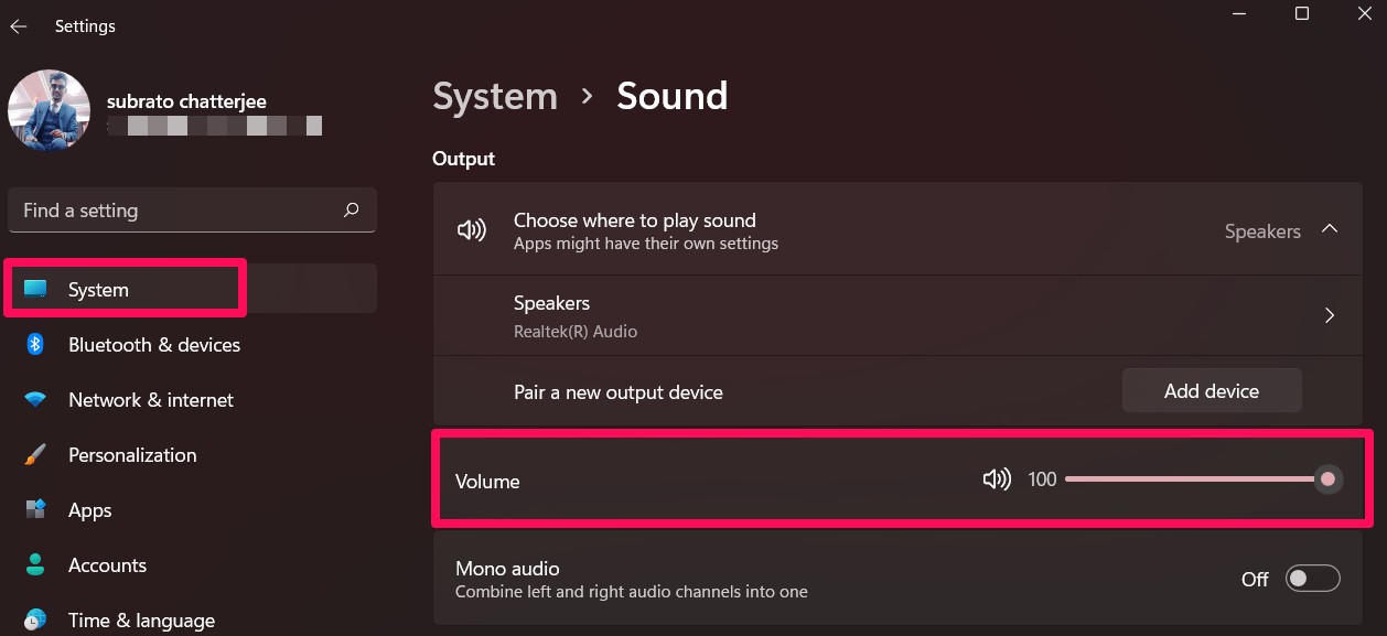 Make Sure You Do Not Disable the Audio