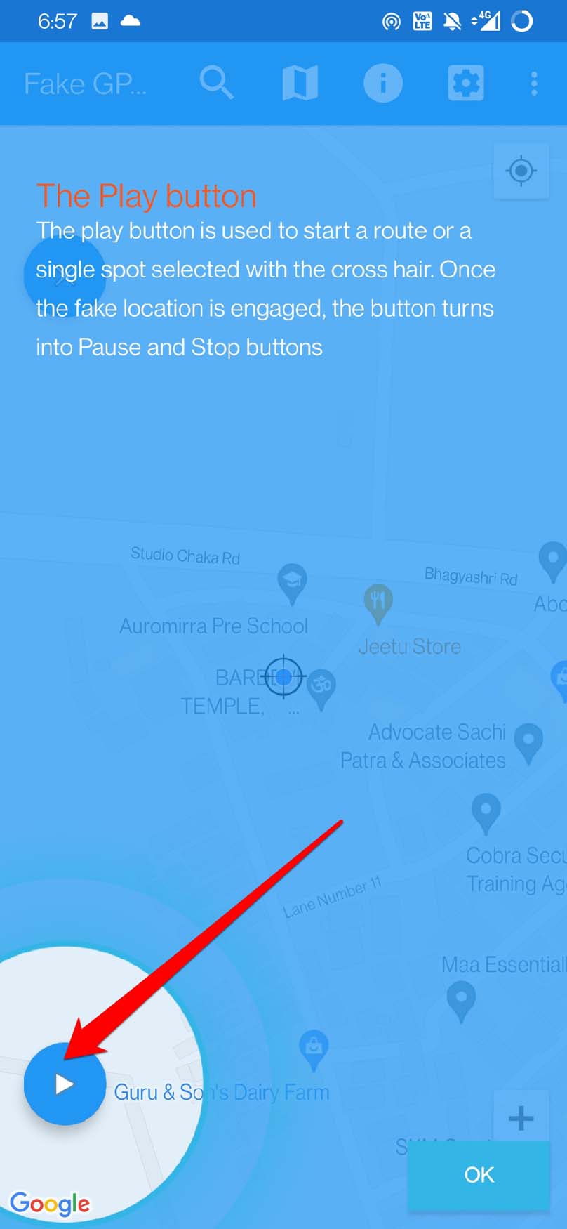 start location spoofing on Android