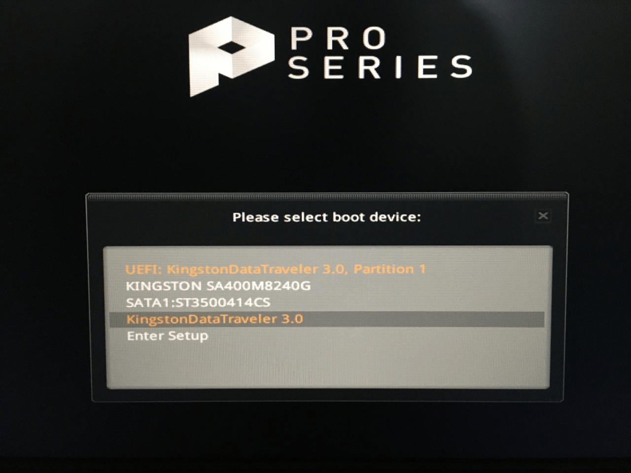 start pressing the boot menu key, and it will reveal the number of bootable drives