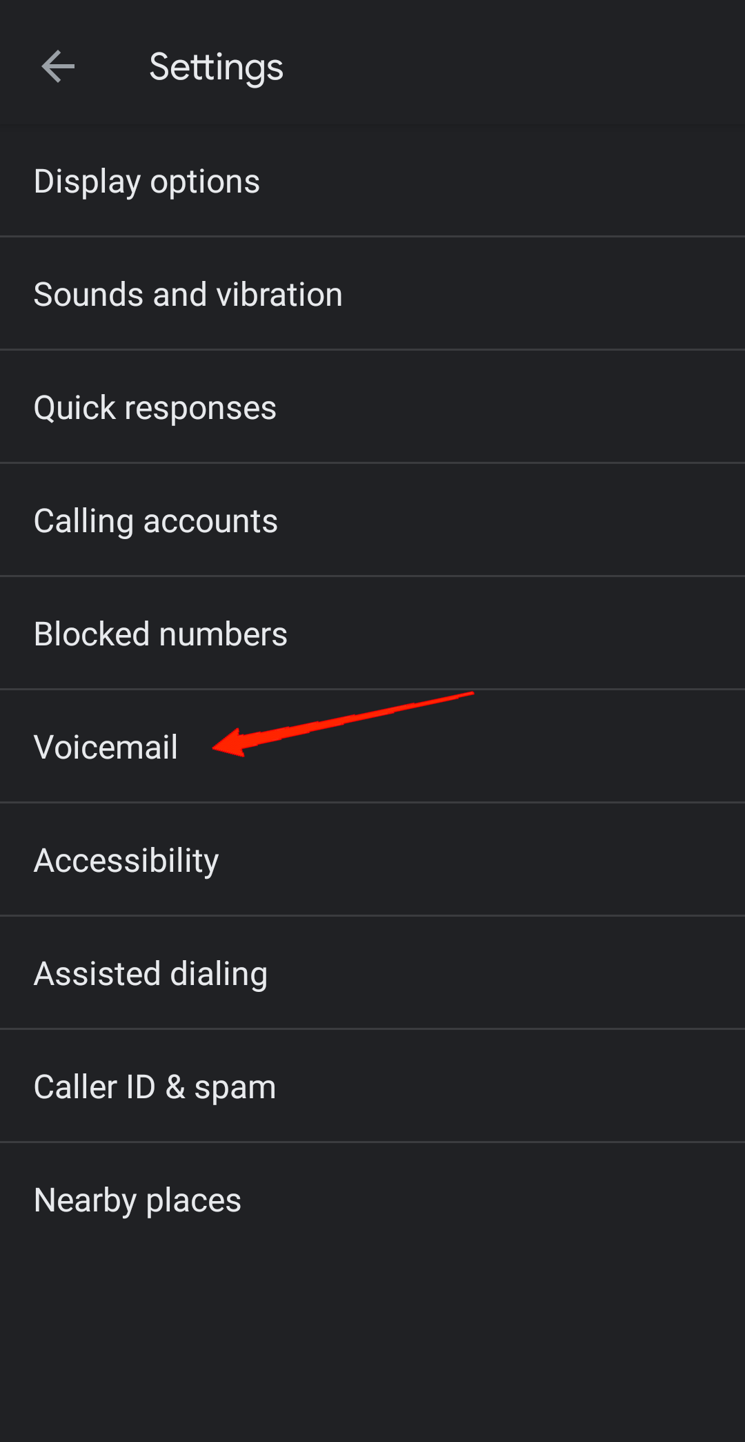 tap on Voicemail, and select Visual Voicemail