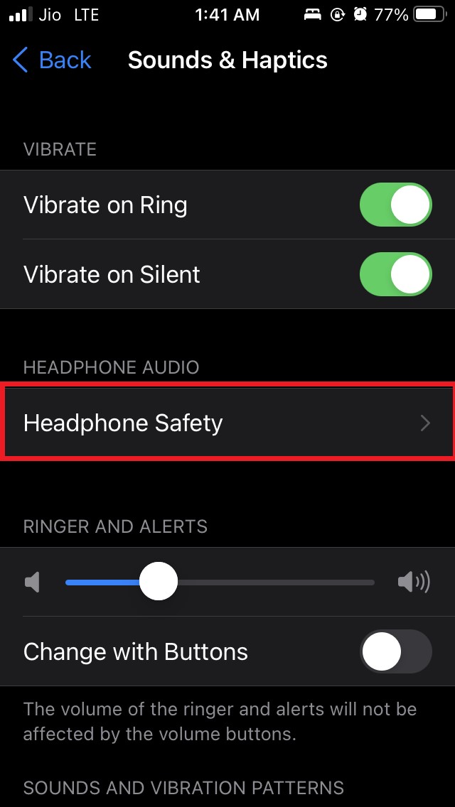 tap on headphone safety