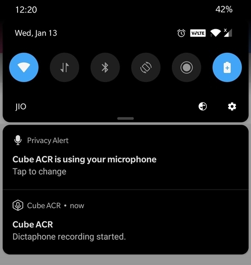 track your recording on ACR Cube