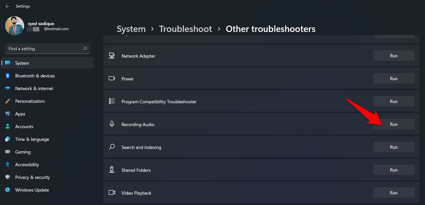 troubleshoot recording audio in windows 11