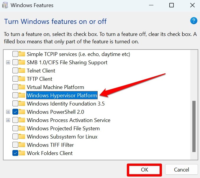 turn off hyper-v in Windows 11