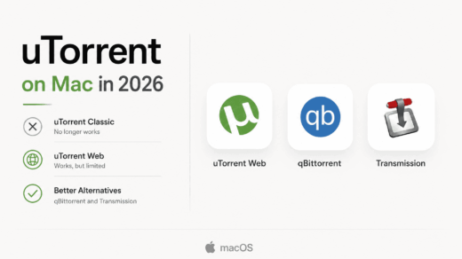 uTorrent on Mac showing elements that work and limitations