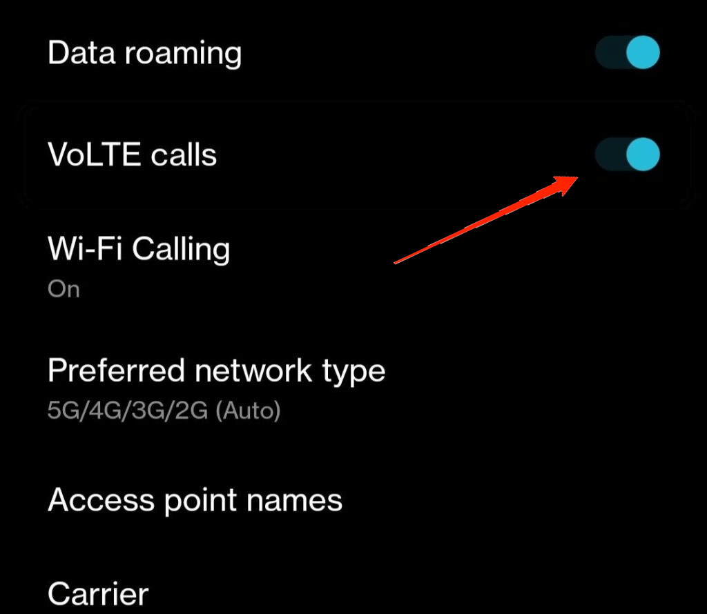 activate VoLTE on your OnePlus 11