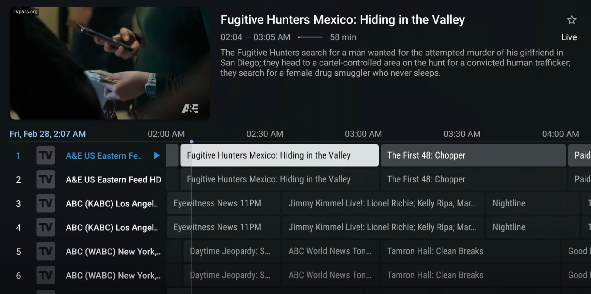 watch live TV on TVPass using Firestick 