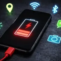 what drains android battery