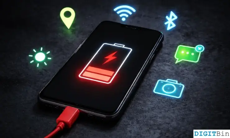 what drains android battery