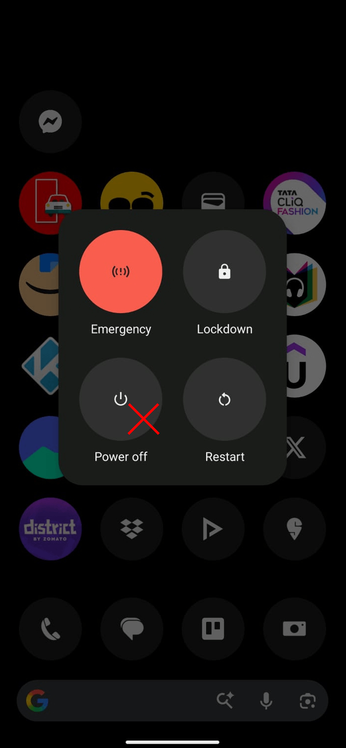 when switched off an android device cannot be located