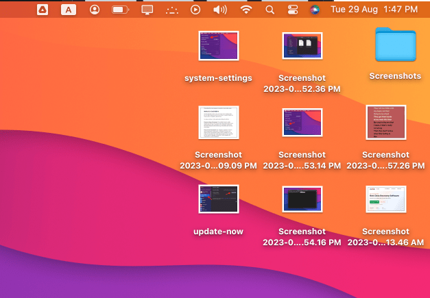 Where to find screenshots on Mac
