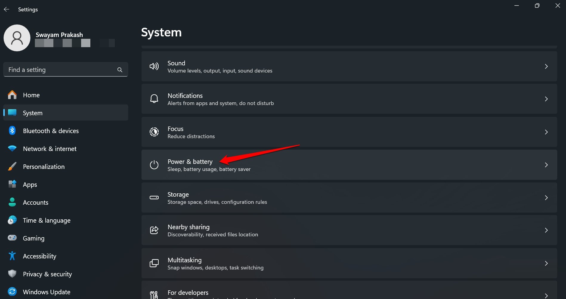 windows 11 power and battery settings